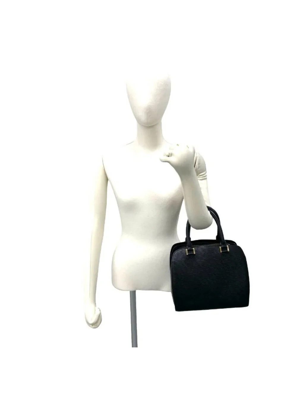 Louis Vuitton Vintage Pont Neuf Epi Leather Handle Mini Tote Bag Noir Black